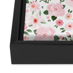 Blush Pink Floral Blooms Framed Canvas Print Gallery Image 2