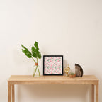 Blush Pink Floral Blooms Framed Canvas Print Gallery Image 3