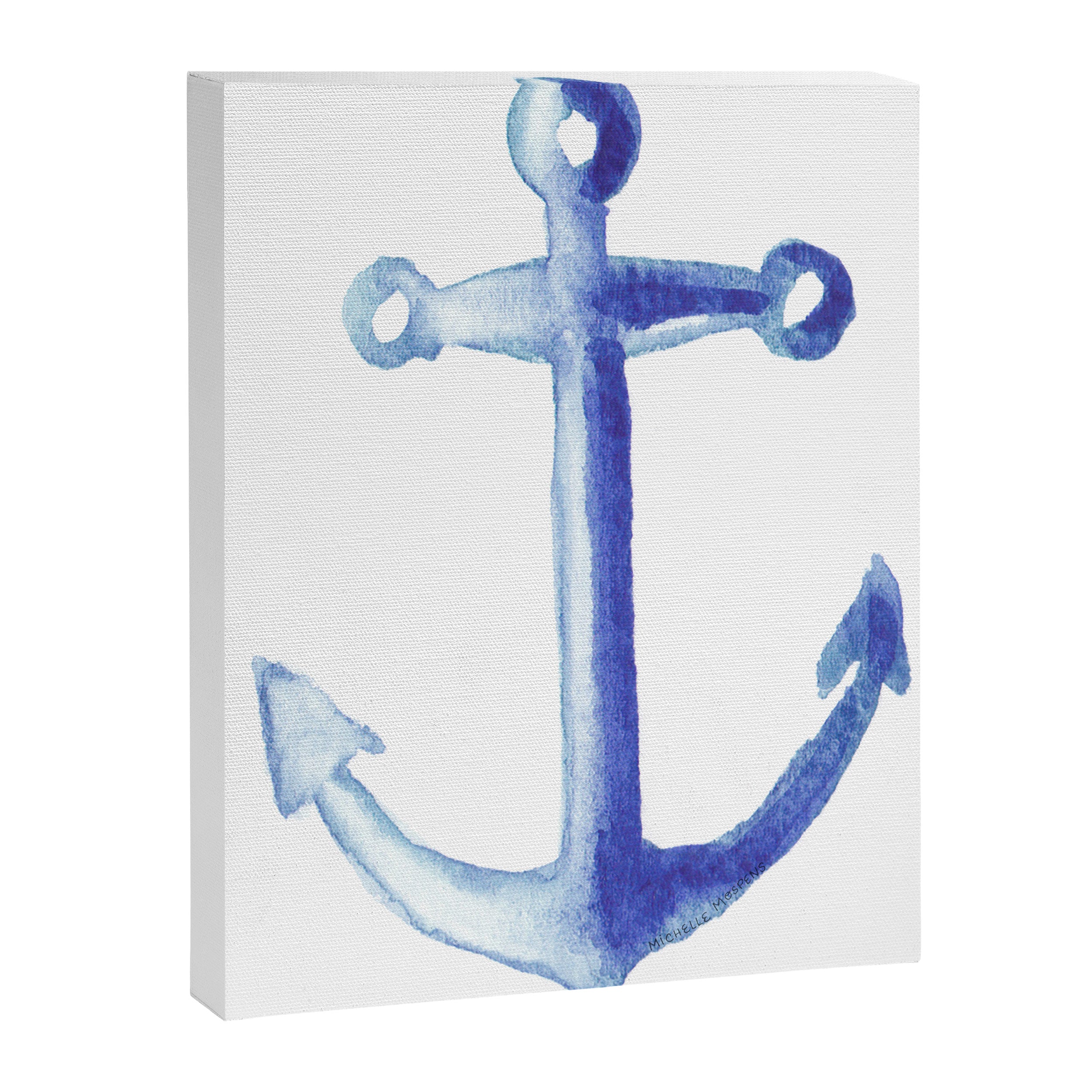 Watercolor Anchor Canvas Print Gallery Image 6
