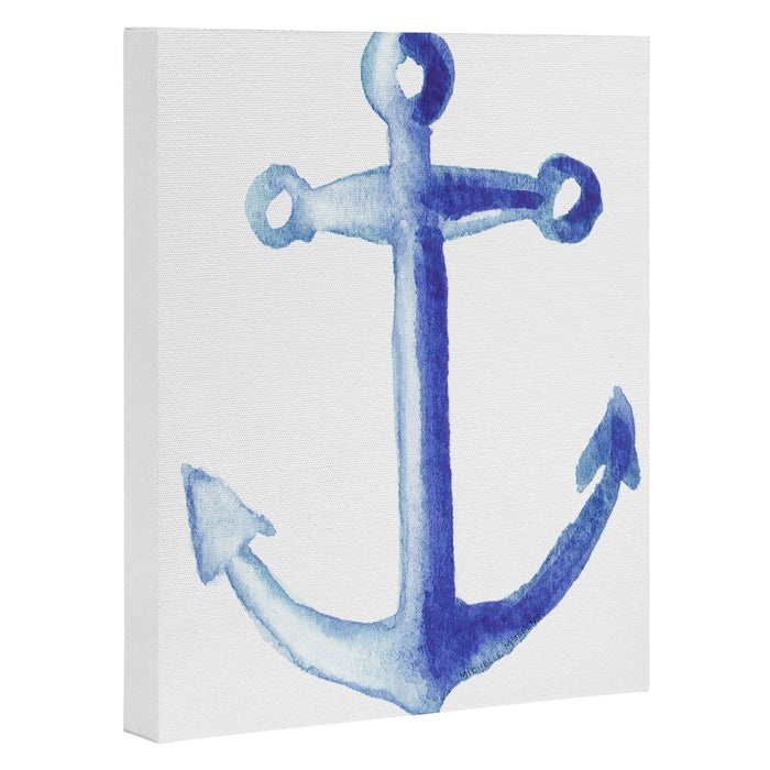 Watercolor Anchor Canvas Print Gallery Image 1
