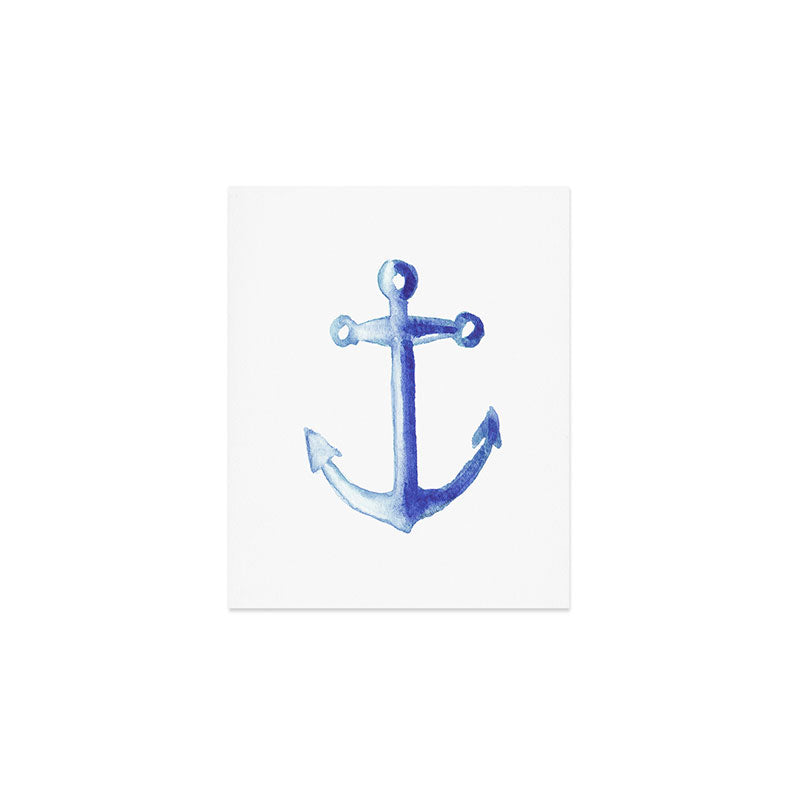 Watercolor Anchor Art Print Gallery Image 1