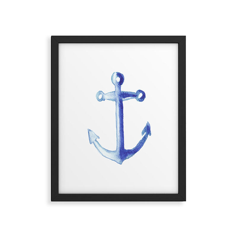 Watercolor Anchor Framed Art Print Gallery Image 5