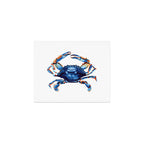 Watercolor Blue Crab Art Print Gallery Image 1