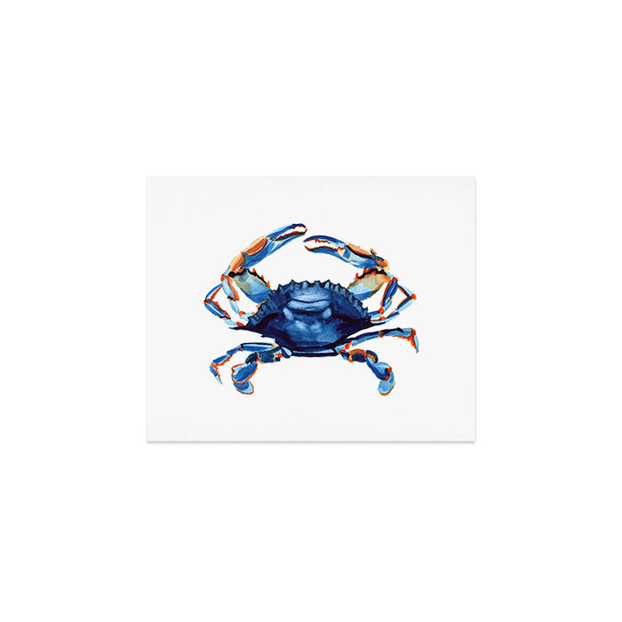 Watercolor Blue Crab Art Print Gallery Image 1