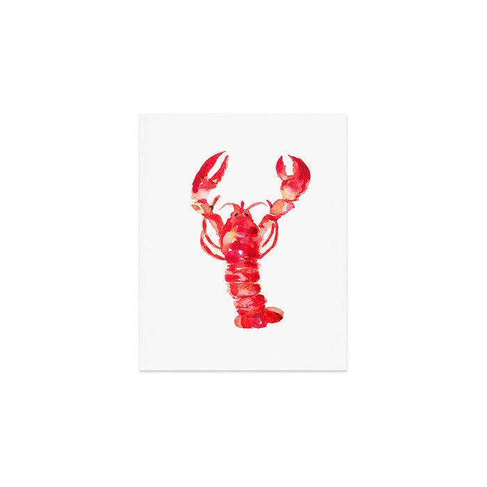 Watercolor Lobster Art Print Gallery Image 1