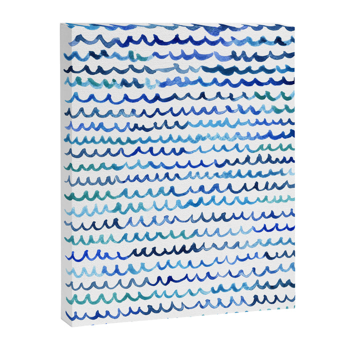 Watercolor Waves Canvas Print Gallery Image 1