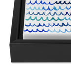 Watercolor Waves Framed Canvas Print Gallery Image 3