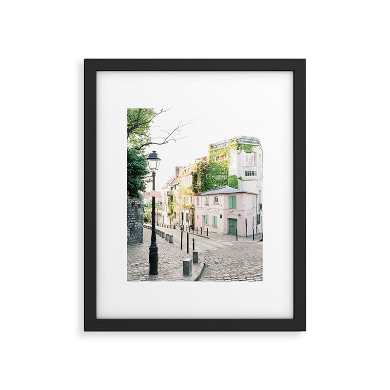La Maison Rose, Pink Café in Paris, France | The Pink House in Montmartre, Paris, France | Fine Art Travel Photography Framed Art Print Gallery Image 5