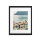 Monterosso al Mare, Cinque Terre | Beach with umbrellas | Travel Photography Print Framed Art Print Gallery Image 5