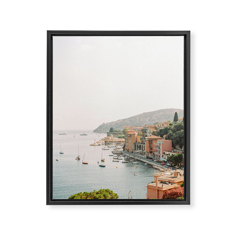The coastal village of Villefranche sur mer in the French Riviera on film | Fine Art Travel Photography Framed Canvas Print Gallery Image 6