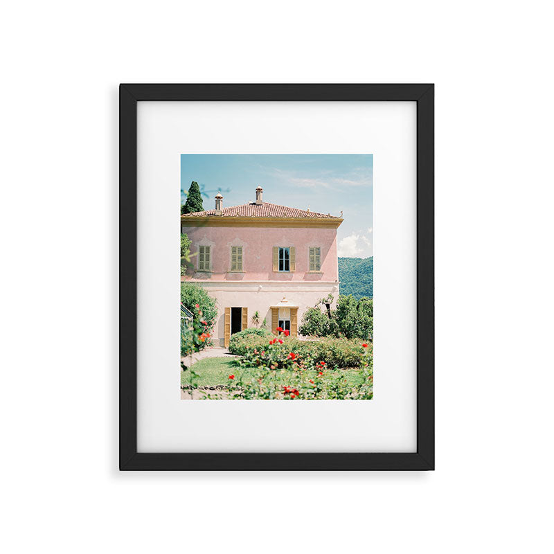 The Pink Villa | Villa Pizzo, Lake Como | Italy Travel Photography Framed Art Print Gallery Image 5