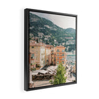 View over Villefranche Sur Mer in the French Riviera on film | Cote d'Azur Fine Art Travel Photography Framed Canvas Print Gallery Image 2