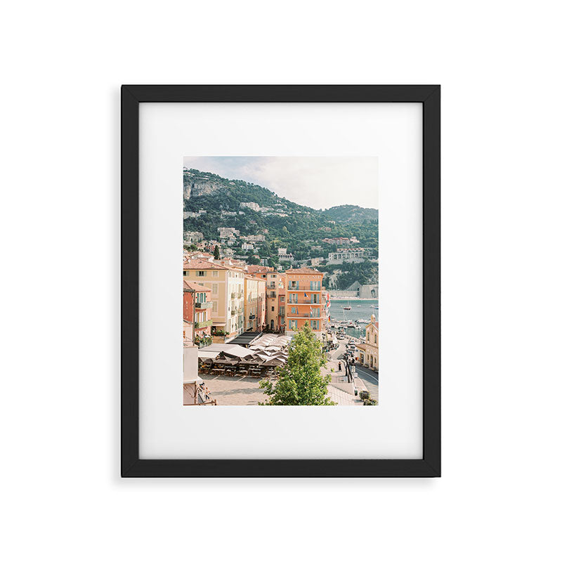View over Villefranche Sur Mer in the French Riviera on film | Cote d'Azur Fine Art Travel Photography Framed Art Print Gallery Image 5