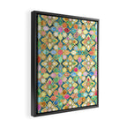 Gilded Moroccan Mosaic Tiles Framed Canvas Print Gallery Image 2