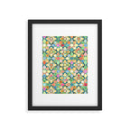 Gilded Moroccan Mosaic Tiles Framed Art Print Gallery Image 6