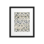 Monochrome Art Deco Marble Tiles Framed Art Print Gallery Image 5