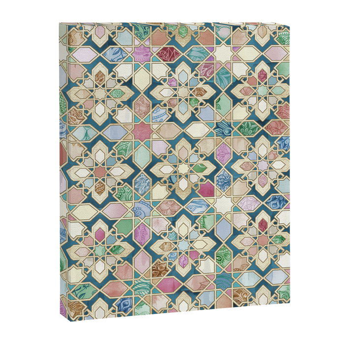 Muted Moroccan Mosaic Tiles Canvas Print Gallery Image 1