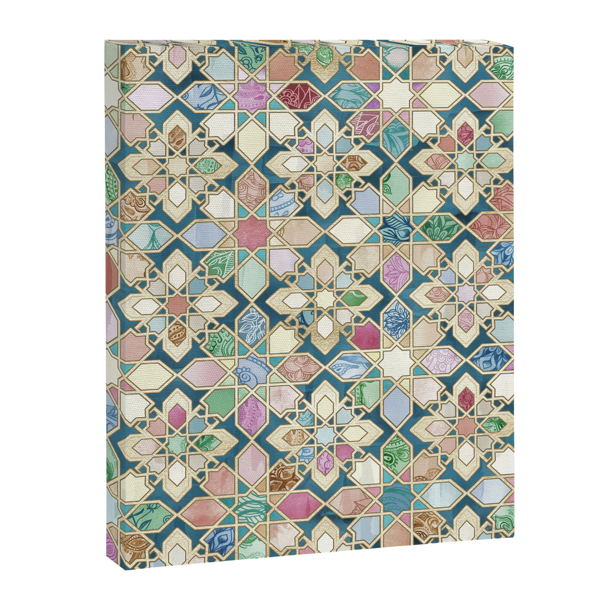 Muted Moroccan Mosaic Tiles Canvas Print Gallery Image 8