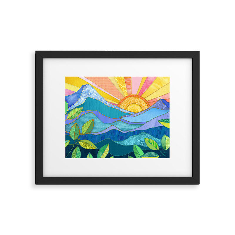 Sunset Through The Leaves Framed Art Print Gallery Image 5