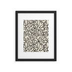 Abstract Brushed Line Art Florals Framed Art Print Gallery Image 5