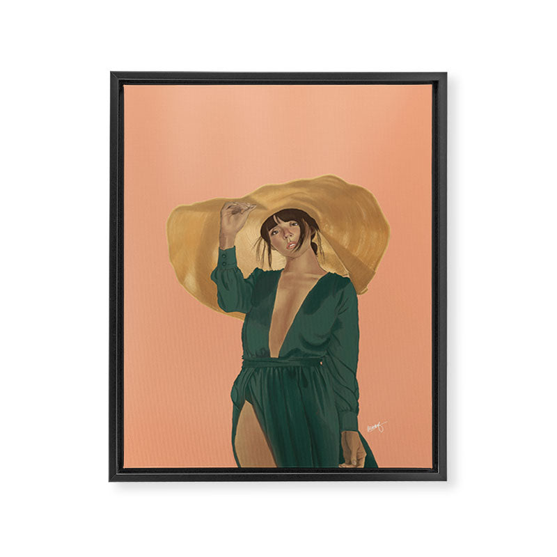 Big Hat Framed Canvas Print Gallery Image 6
