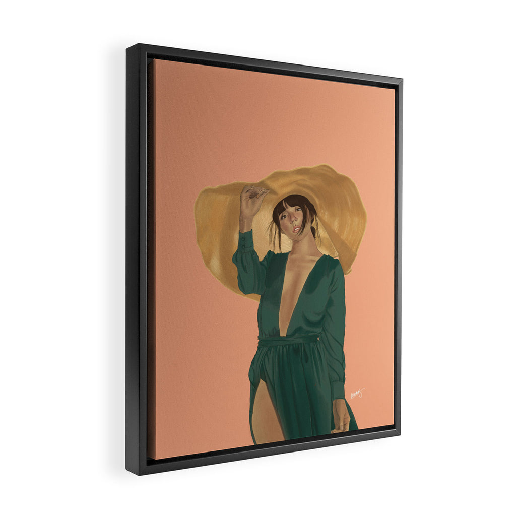 Big Hat Framed Canvas Print Gallery Image 2