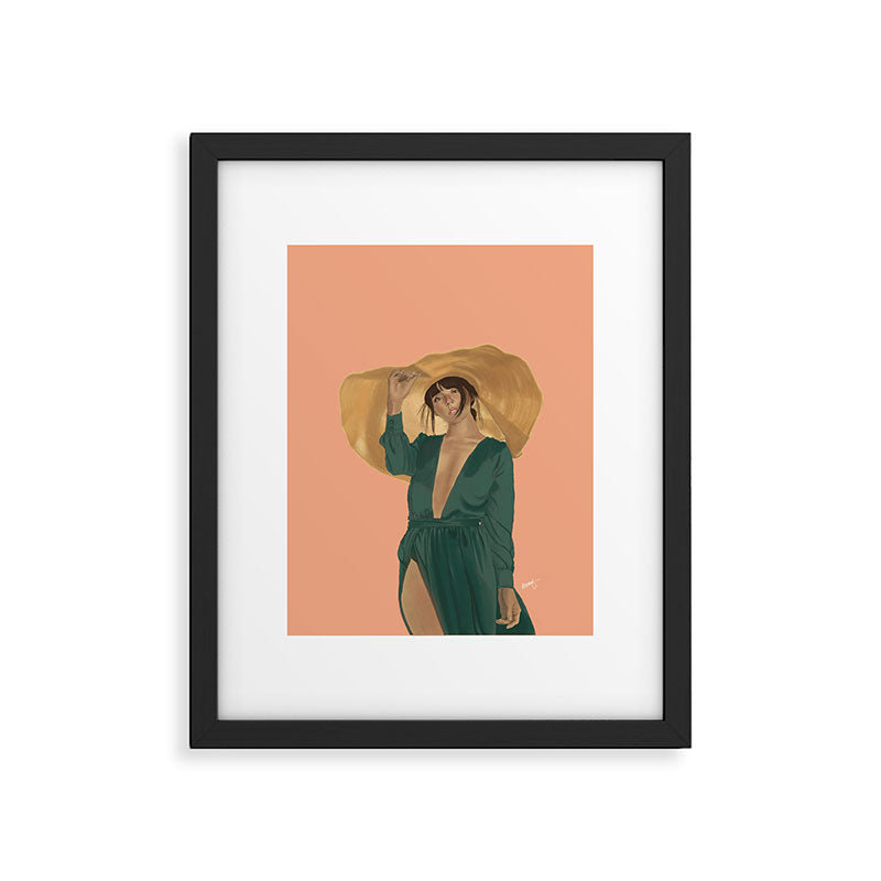 Big Hat Framed Art Print Gallery Image 5