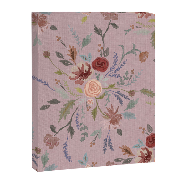 Bohemian Watercolor Floral - Cool Pink Canvas Print Gallery Image 1