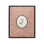 Boho Ditsy Floral on Terracotta Framed Canvas Print Gallery Image 8