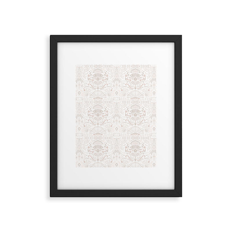 Boho Watercolor Geometric - Neutral Framed Art Print Gallery Image 6