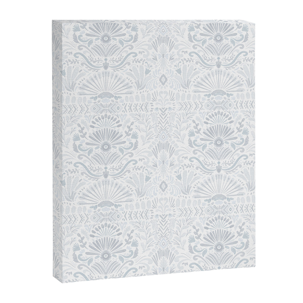 Boho Watercolor Geometric Pattern - Blue Canvas Print Gallery Image 8