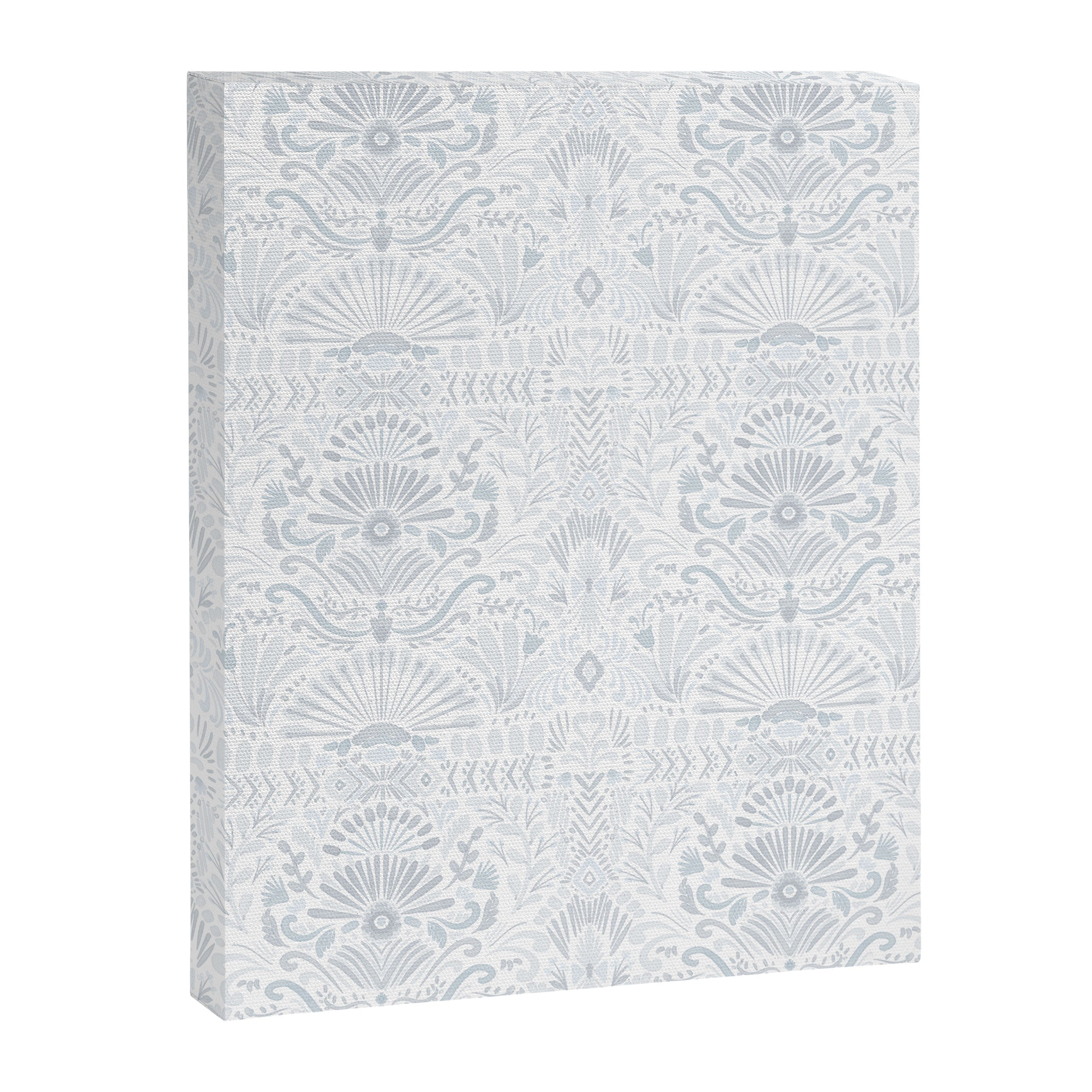 Boho Watercolor Geometric Pattern - Blue Canvas Print Gallery Image 8