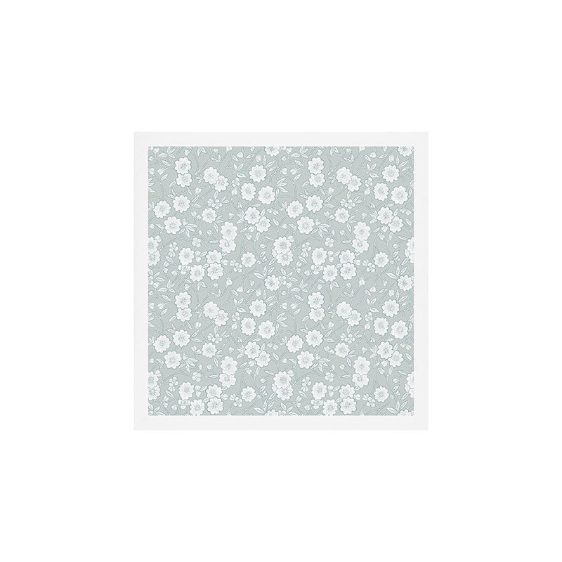 Cluster Flower Vines - Mint Art Print Gallery Image 1