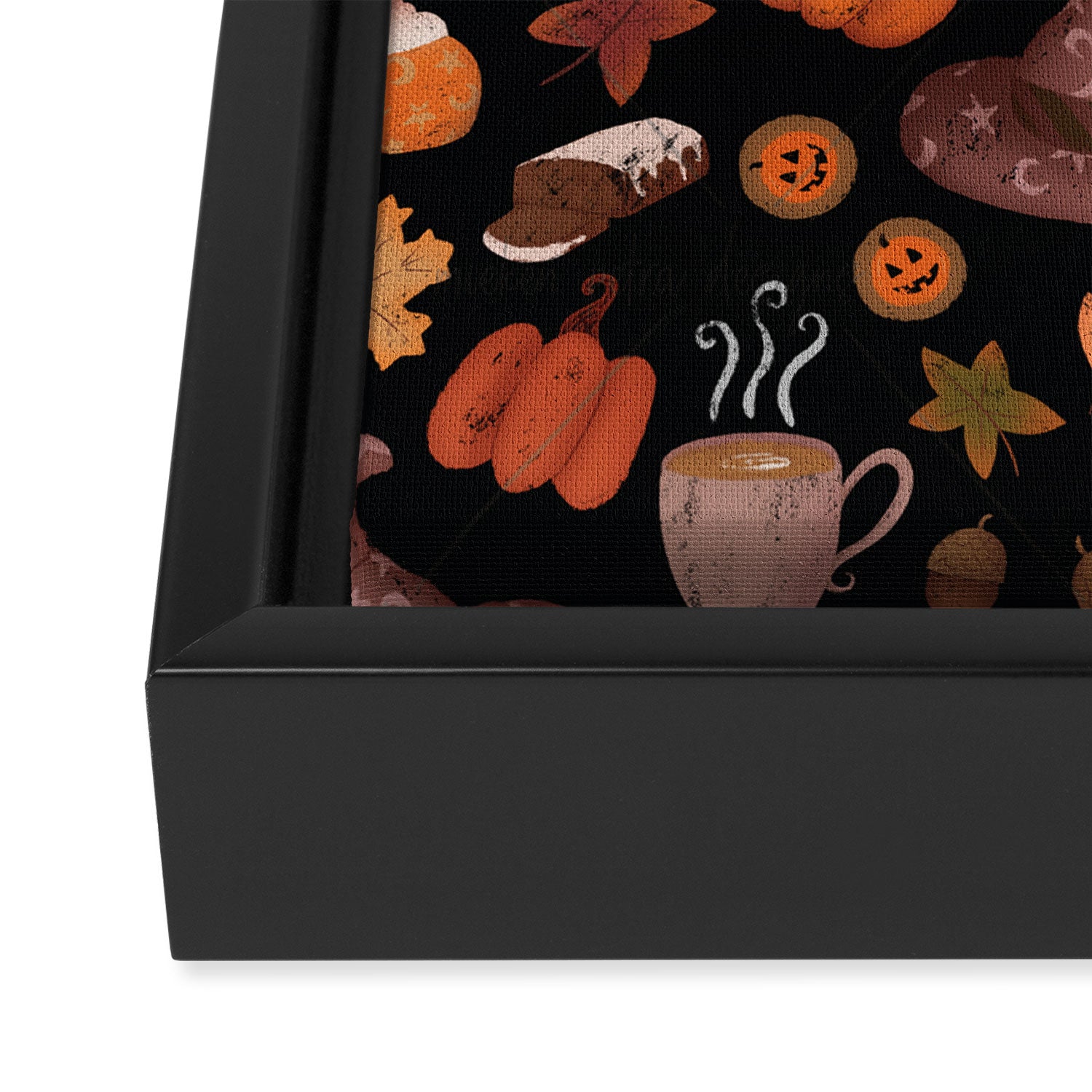 Cozy Halloween Framed Canvas Print Gallery Image 3