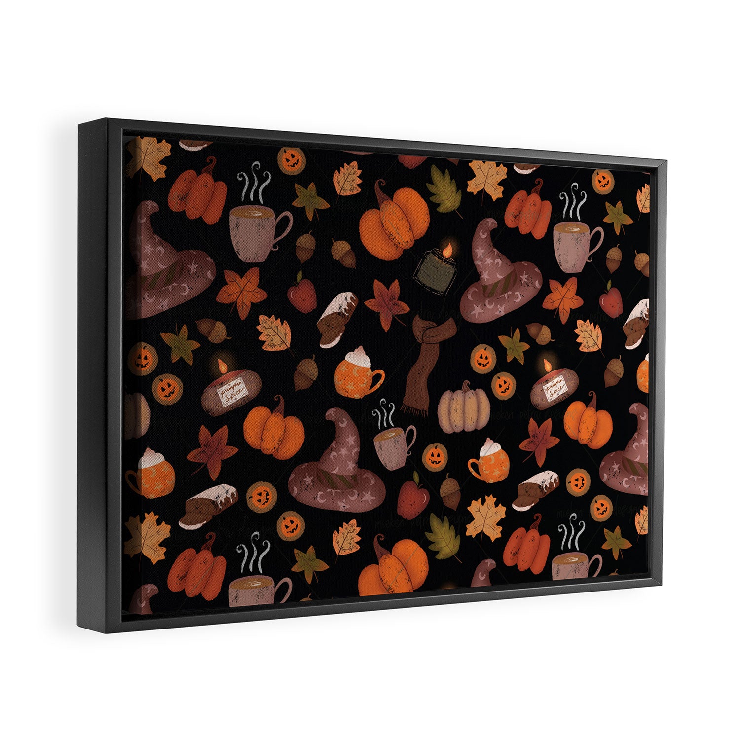 Cozy Halloween Framed Canvas Print Gallery Image 8