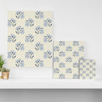 Floral Block Print Canvas Print Gallery Image 3