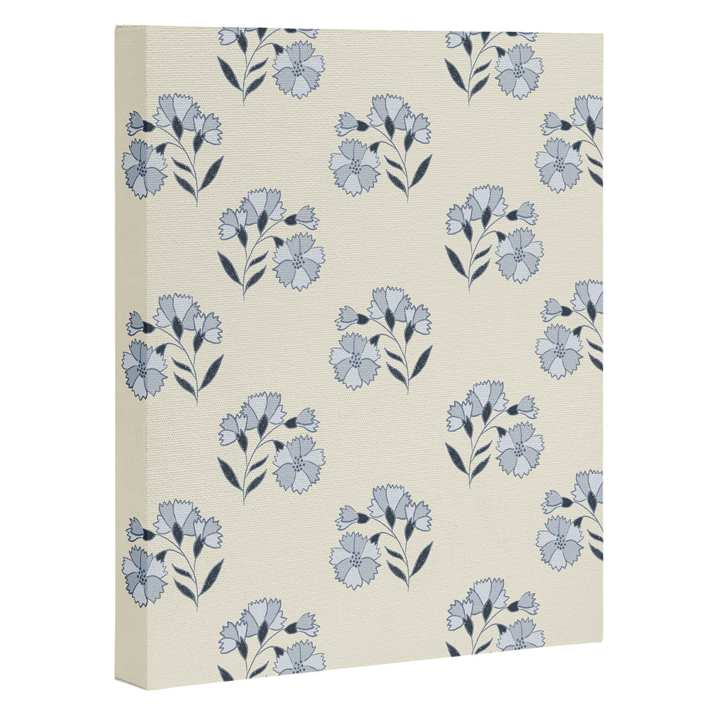 Floral Block Print Canvas Print Gallery Image 3