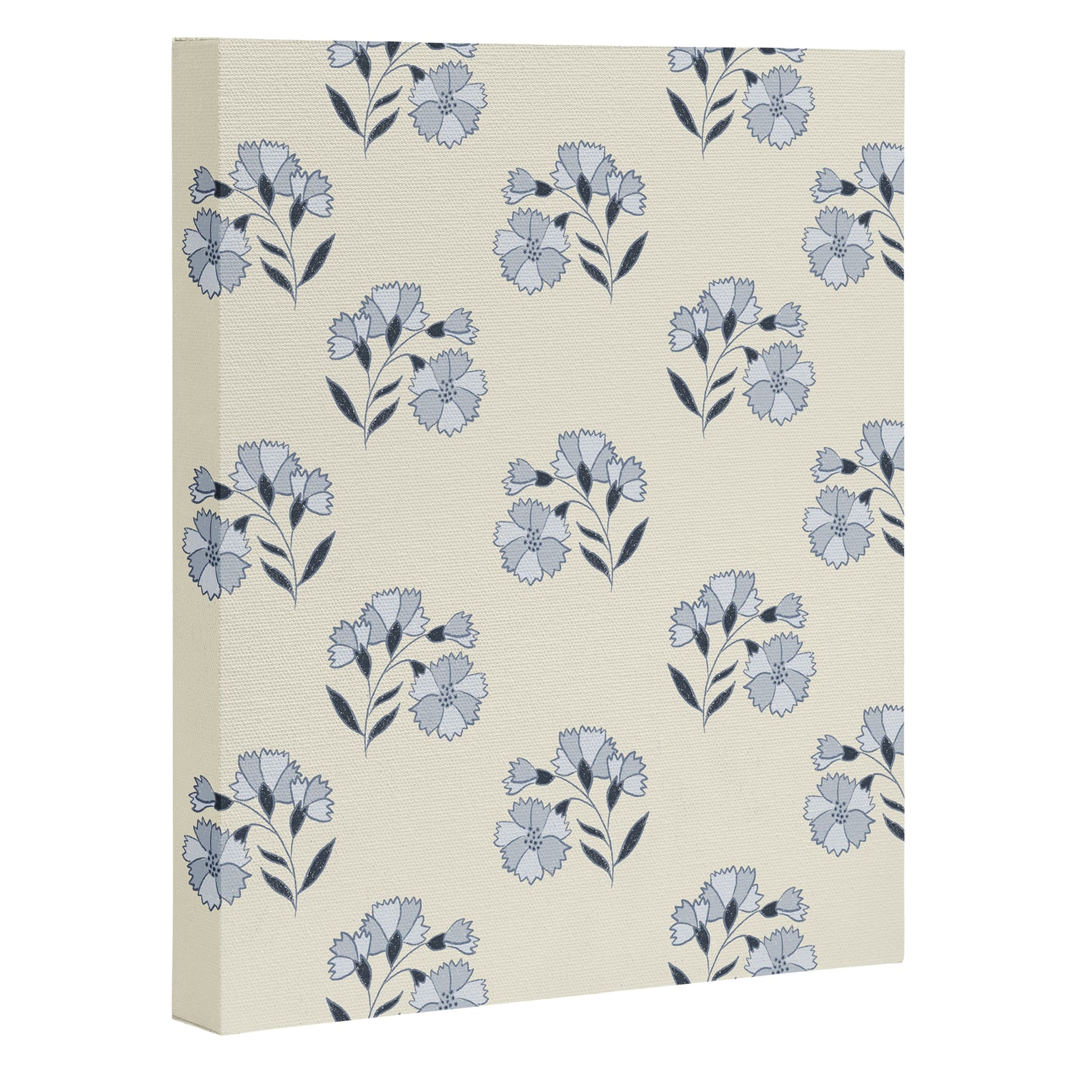 Floral Block Print Canvas Print Gallery Image 3