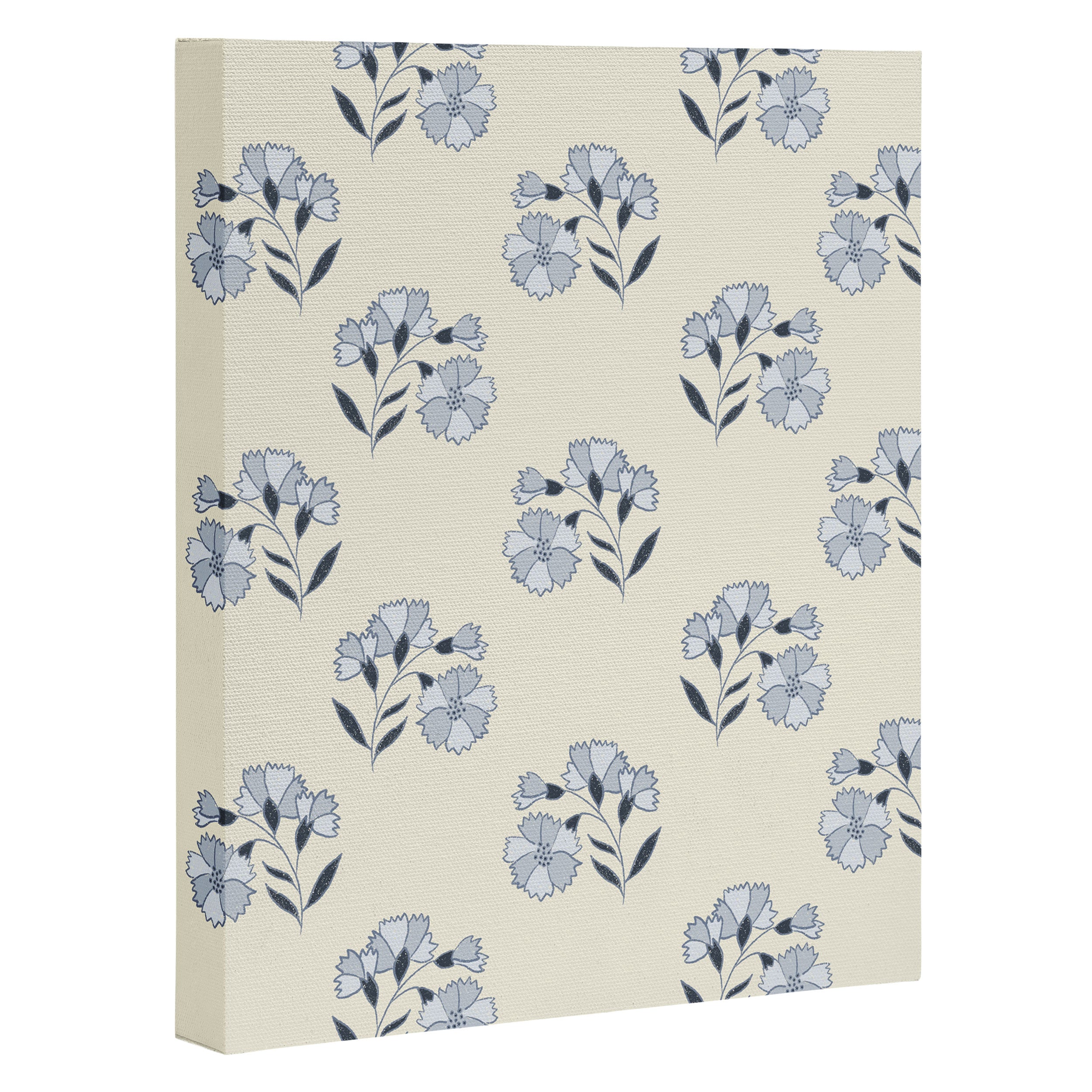 Floral Block Print Canvas Print Gallery Image 3
