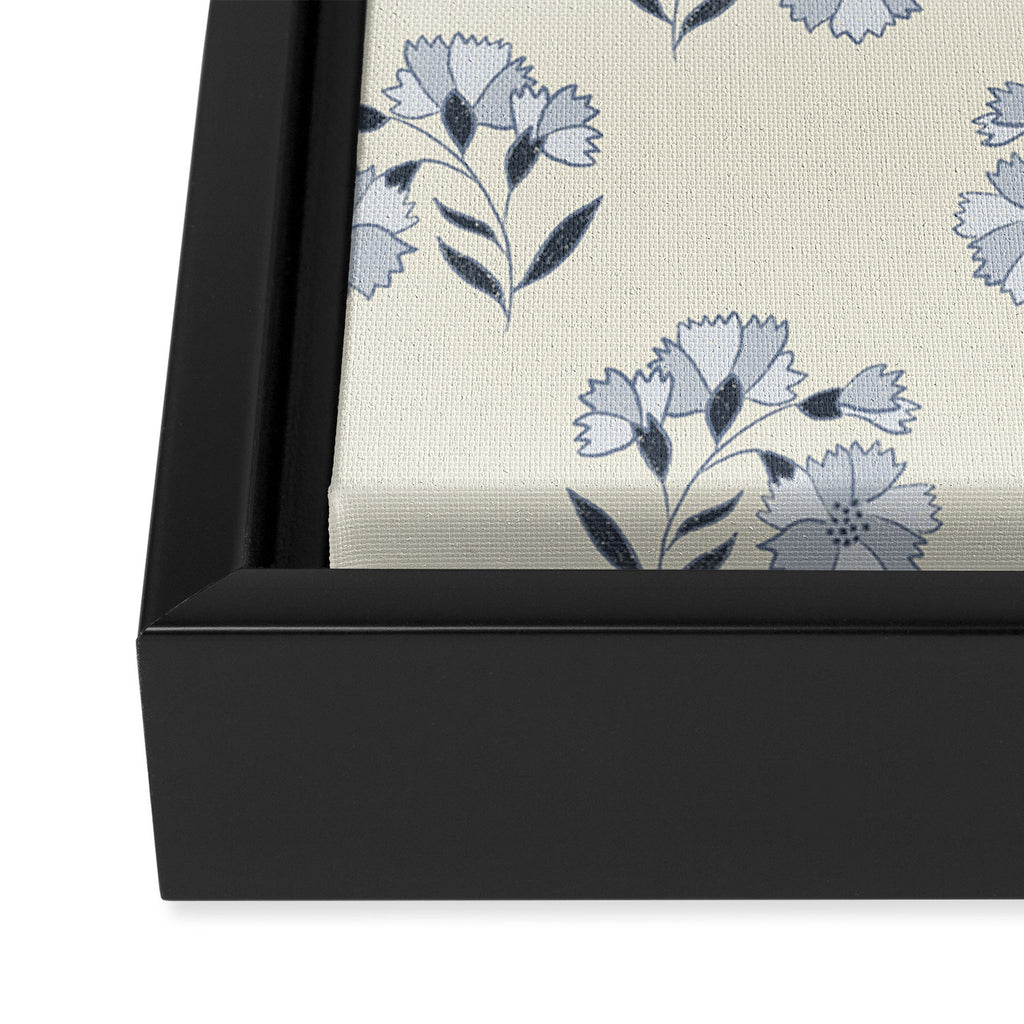 Floral Block Print Framed Canvas Print Gallery Image 3
