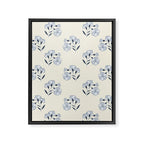 Floral Block Print Framed Canvas Print Gallery Image 6