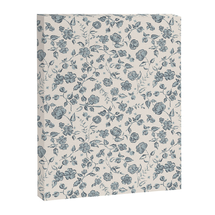 Florals and Pomegranates - Blue Navy Canvas Print Gallery Image 1