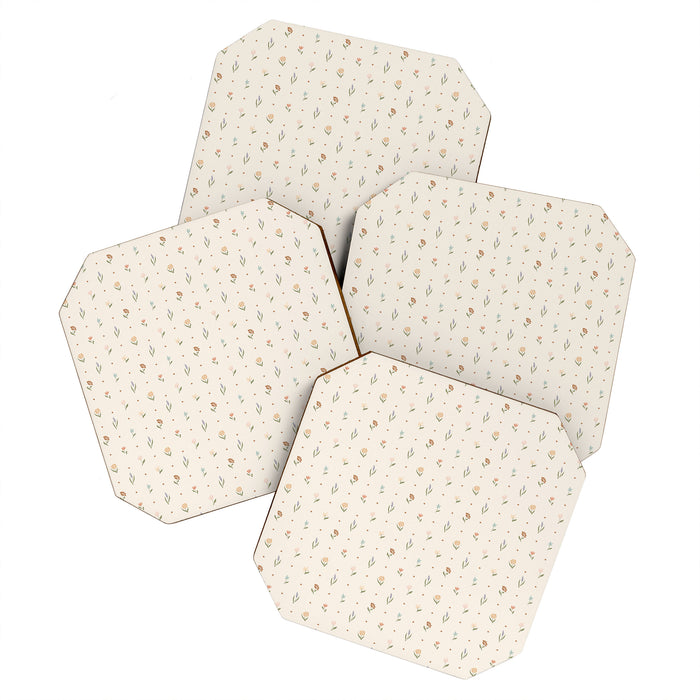 Folk Wildflowers Coaster Gallery Image 1