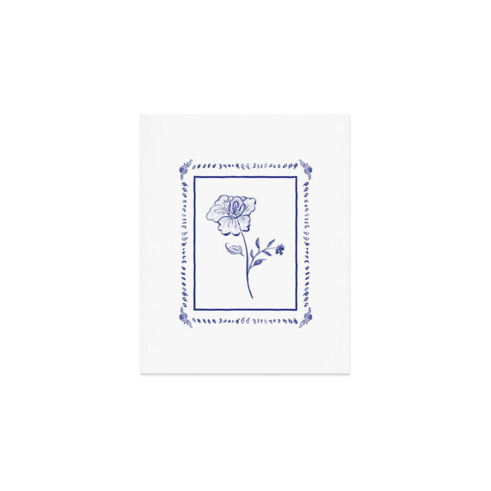 Inky Chintz Floral Art Print Gallery Image 1