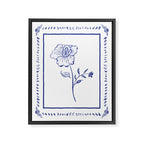 Inky Chintz Floral Framed Canvas Print Gallery Image 6