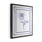Inky Chintz Floral Framed Canvas Print Gallery Image 2