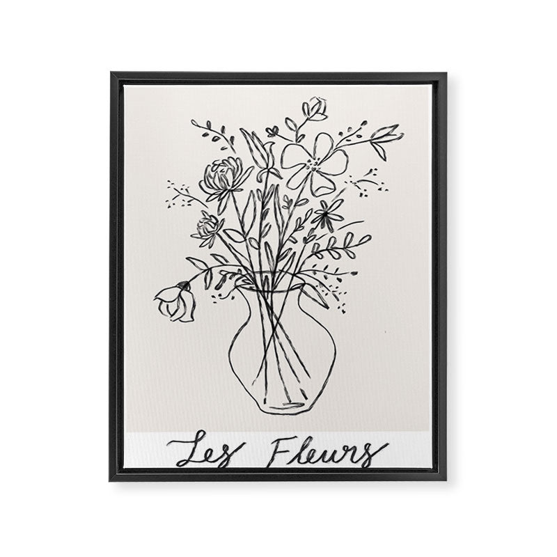 Les Fleurs Framed Canvas Print Gallery Image 8