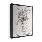Les Fleurs Framed Canvas Print Gallery Image 2