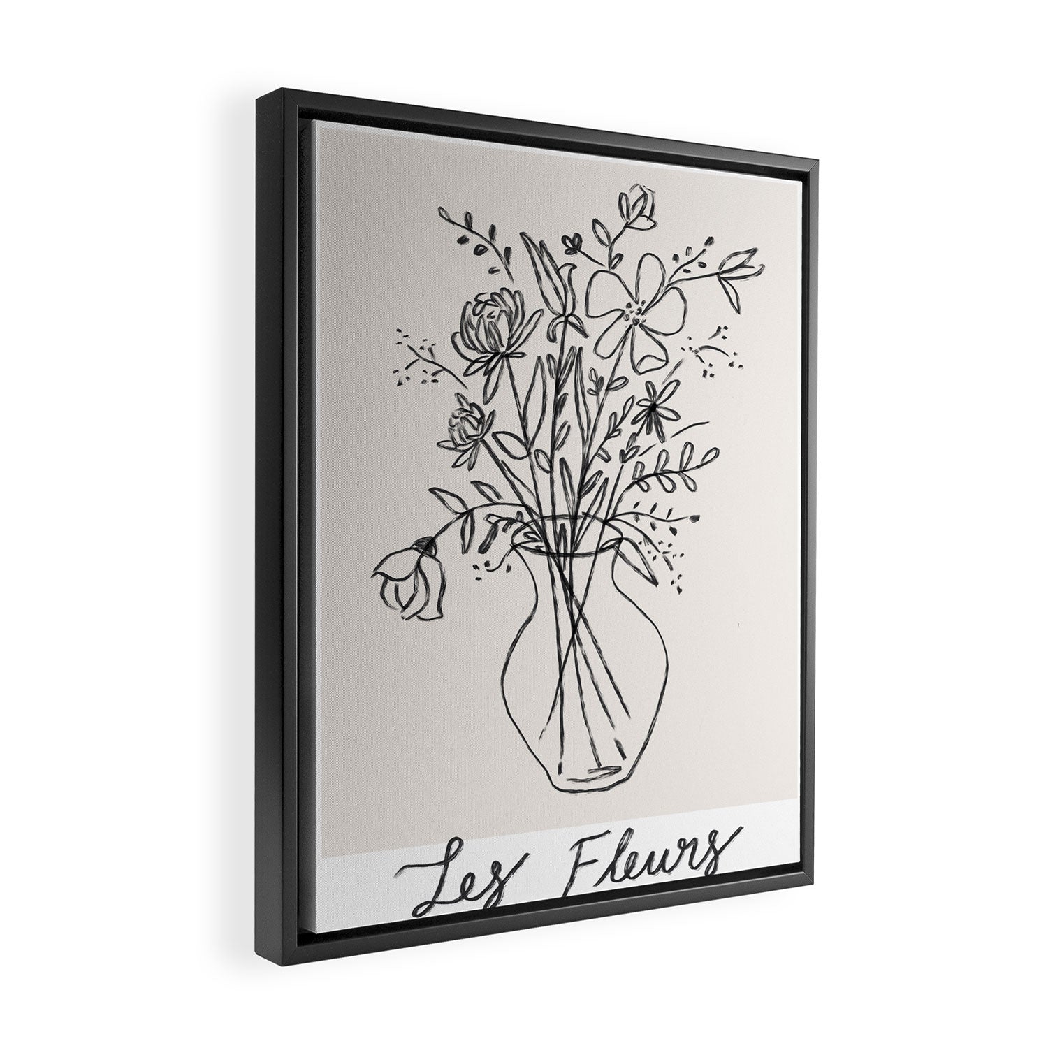 Les Fleurs Framed Canvas Print Gallery Image 2