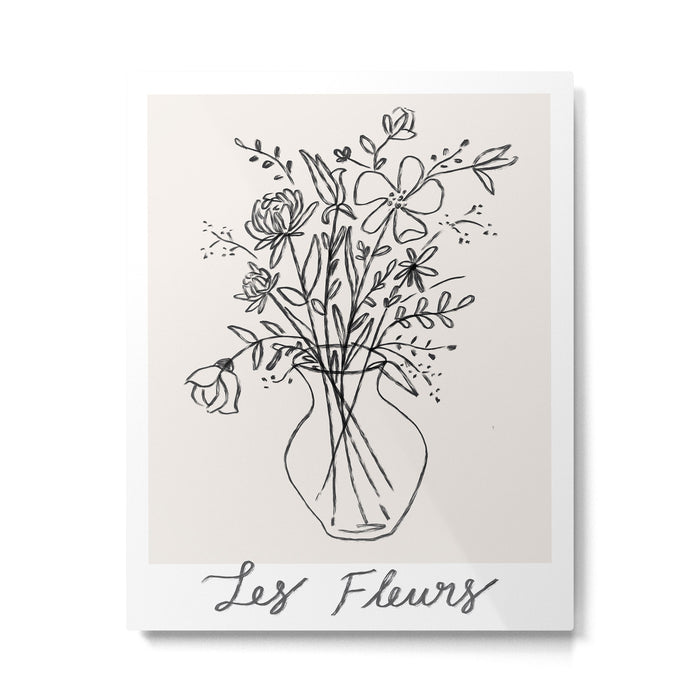 Les Fleurs Metal Print Gallery Image 1